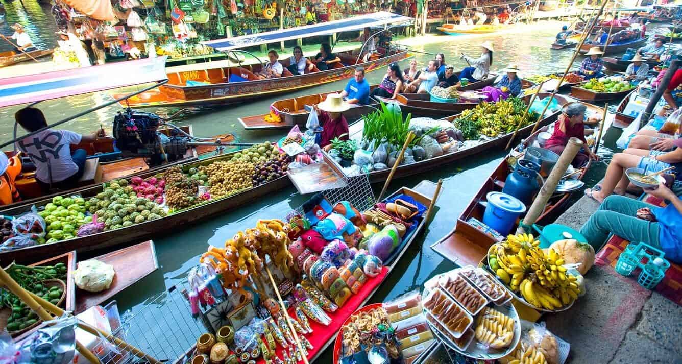 Floating Market – Con Son Island – Explore Mekong Tours